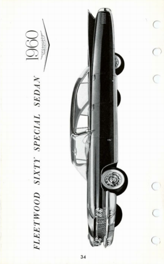 1960 Cadillac Salesmans Data Book Page 74
